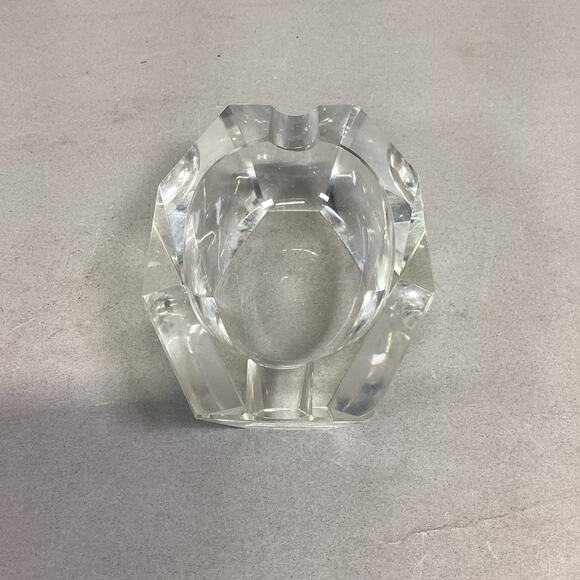 Clear Glass Cigarette Cigar Ashtray - 4.5x3.25x1.5” - Picture 2 of 8